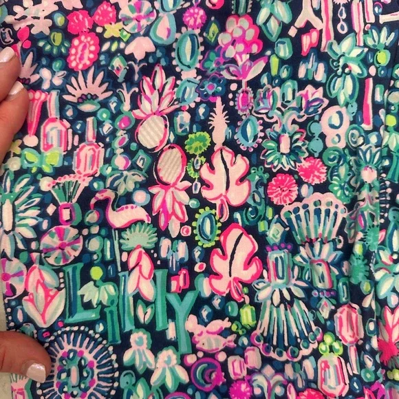 Lilly Pulitzer Print Draw String Pant - Picture 5 of 8